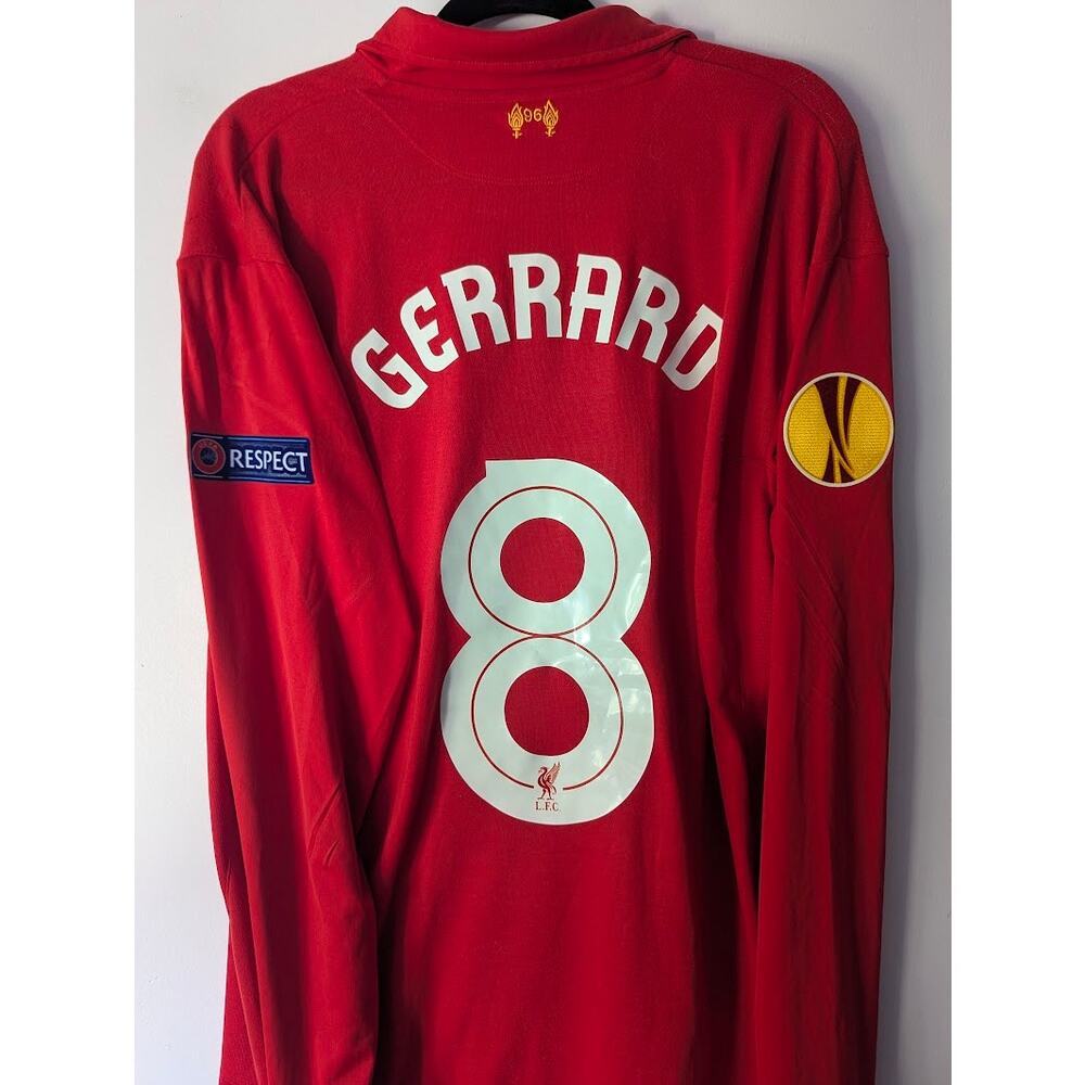Liverpool Gerrard 2012/13 Jersey XXL Longsleeve UEL Fully Patched